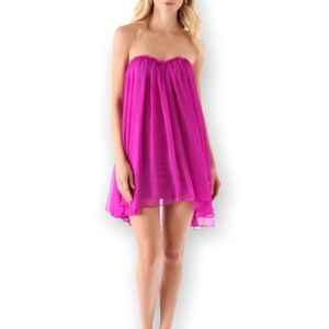 Blaque Label Anthology Strapless Magenta Dress